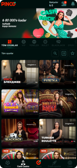 Pinco Canlı Diler Oyunları